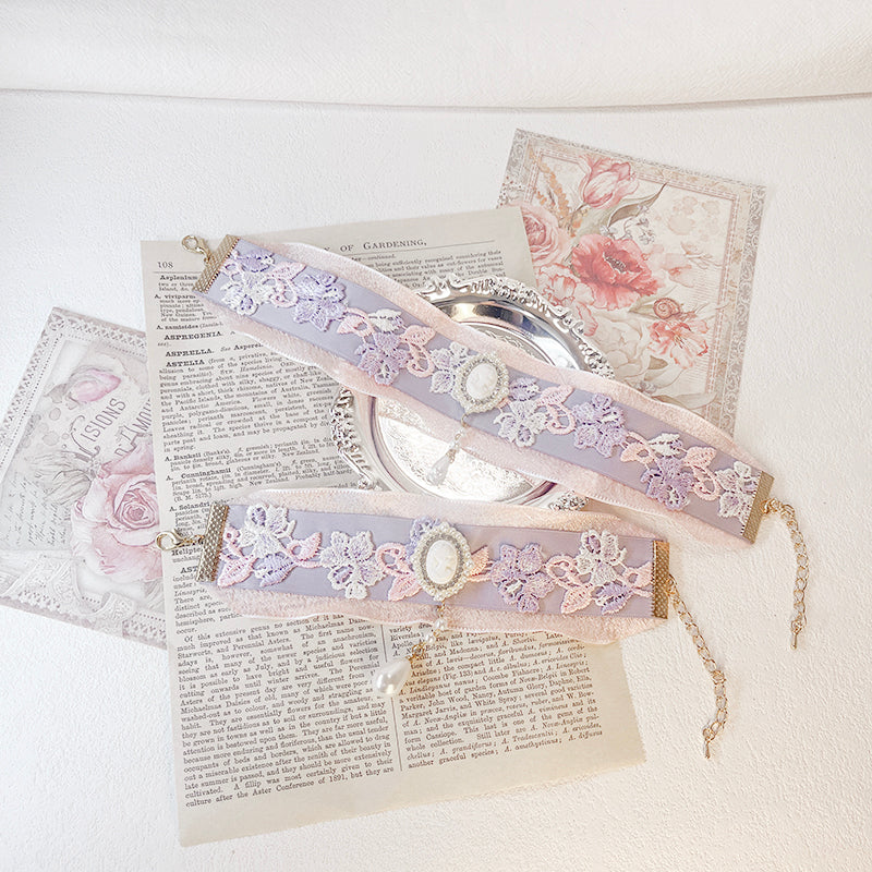 Pet Decorative Collar-Elegant Pastel Bowtie Decorative Collar
