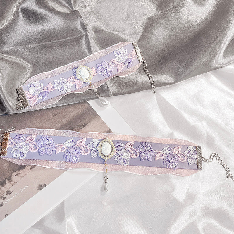 Pet Decorative Collar-Elegant Pastel Bowtie Decorative Collar