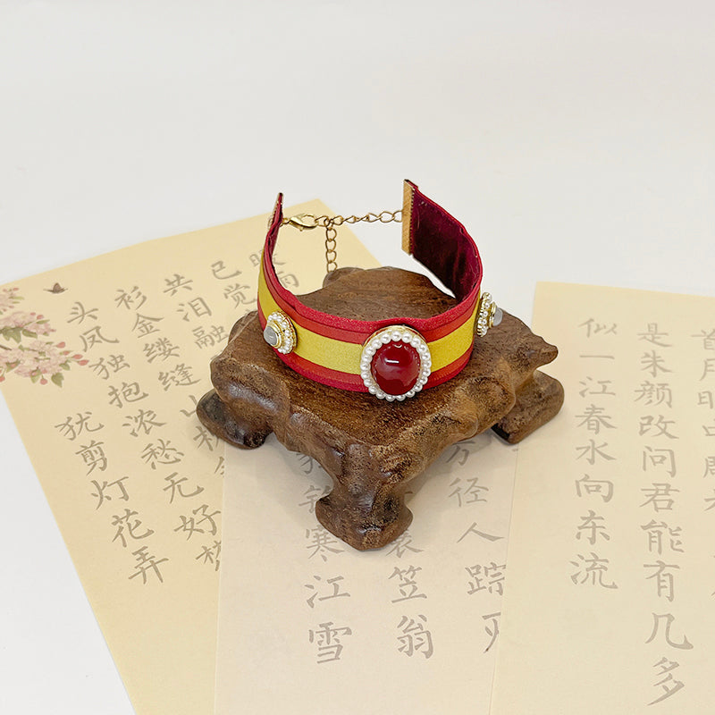 Pet Decorative Collar- Chinese Red
