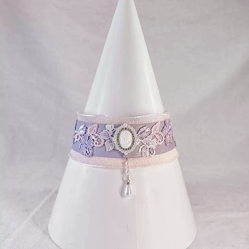 Pet Decorative Collar-Elegant Pastel Bowtie Decorative Collar