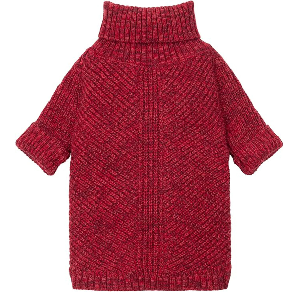 Thermal Knitted Dog Sweater - Turtleneck Winter Coat-Medium Size - Pawlor