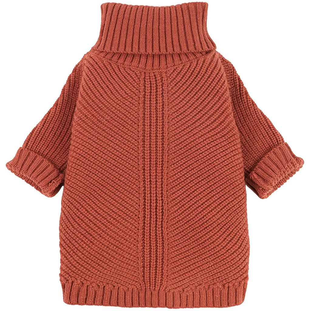 Thermal Knitted Dog Sweater - Turtleneck Winter Coat-Medium Size - Pawlor