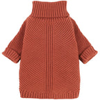 Thermal Knitted Dog Sweater - Turtleneck Winter Coat-Medium Size - Pawlor