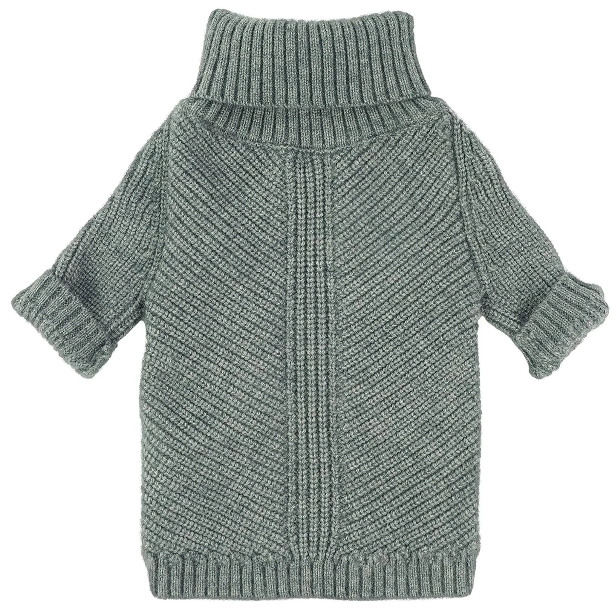 Thermal Knitted Dog Sweater - Turtleneck Winter Coat-Medium Size - Pawlor