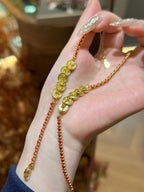 Crushed Ice Five Emperors Coin Bracelet - Lucky Charm for Pet Parents