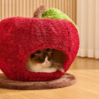 Cat Bed - Merry Christmas Apple Cat Bed - Pawlor