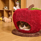 Cat Bed - Merry Christmas Apple Cat Bed - Pawlor