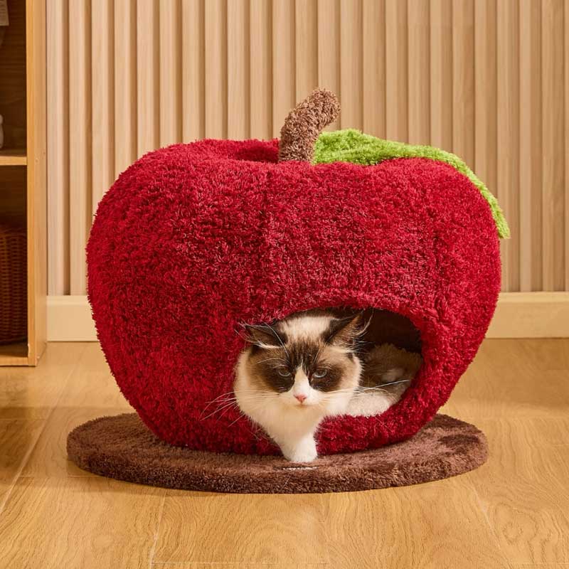 Cat Bed - Merry Christmas Apple Cat Bed - Pawlor