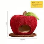 Cat Bed - Merry Christmas Apple Cat Bed - Pawlor