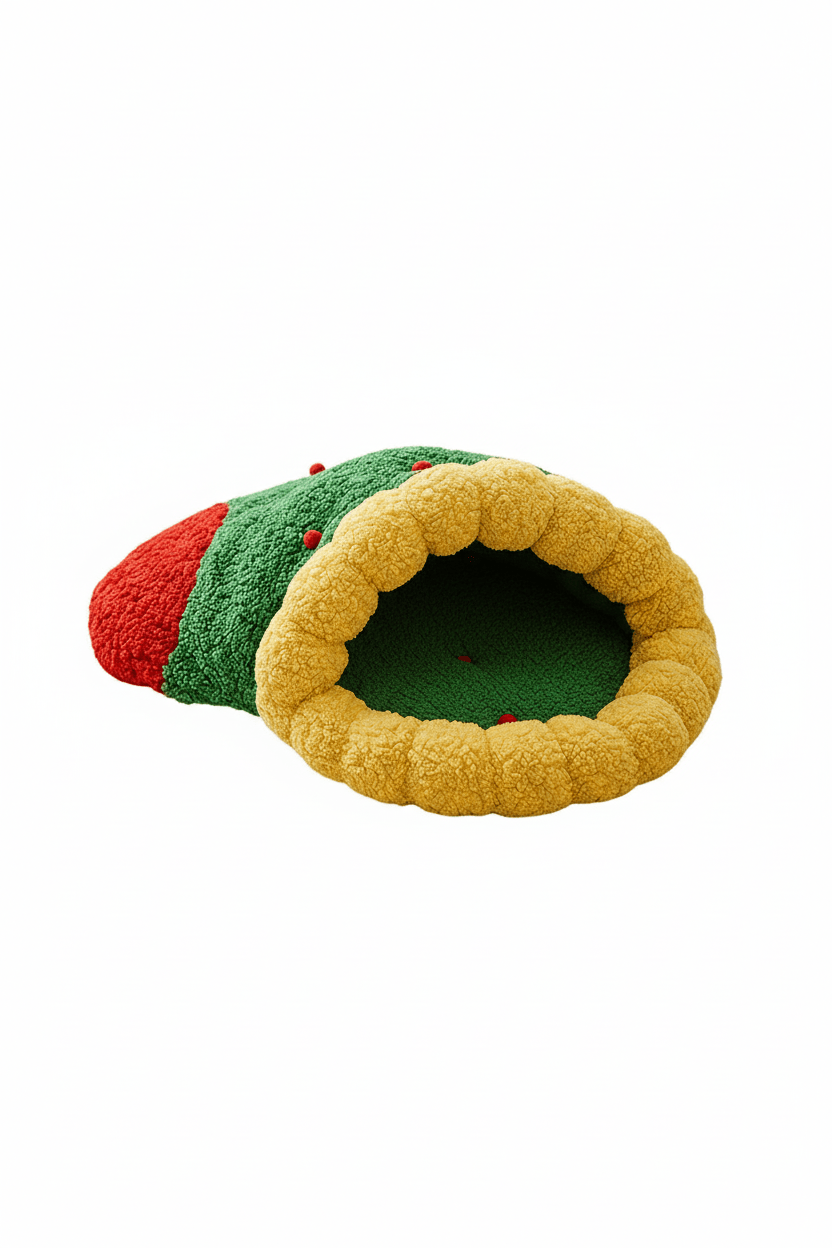 Cat Bed - Merry Christmas Stocking Cat Bed - Pawlor
