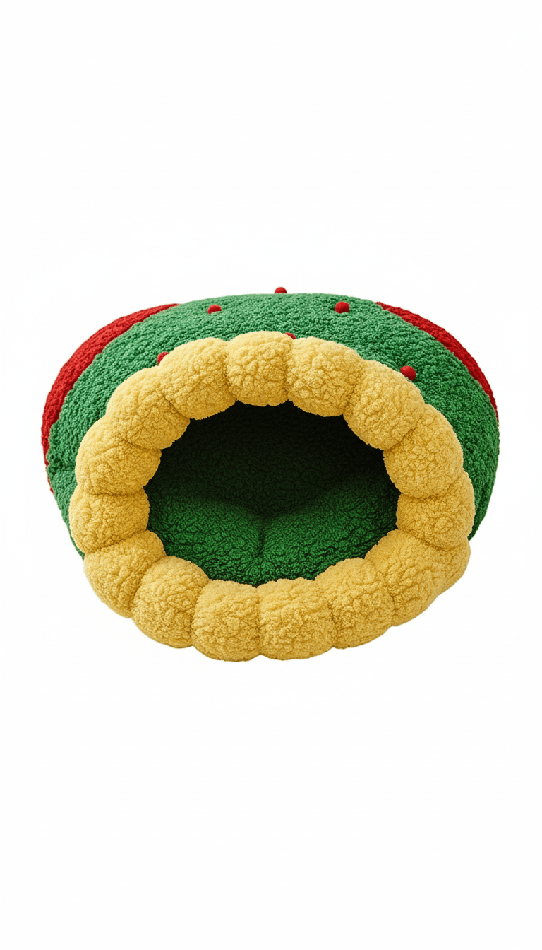 Cat Bed - Merry Christmas Stocking Cat Bed - Pawlor