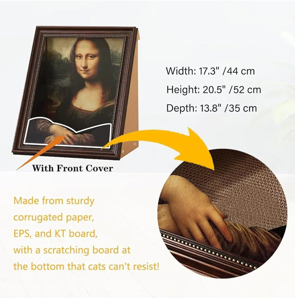 Pet Bed- Mona Lisa Cat Bed 3D Pet Bed - Pawlor