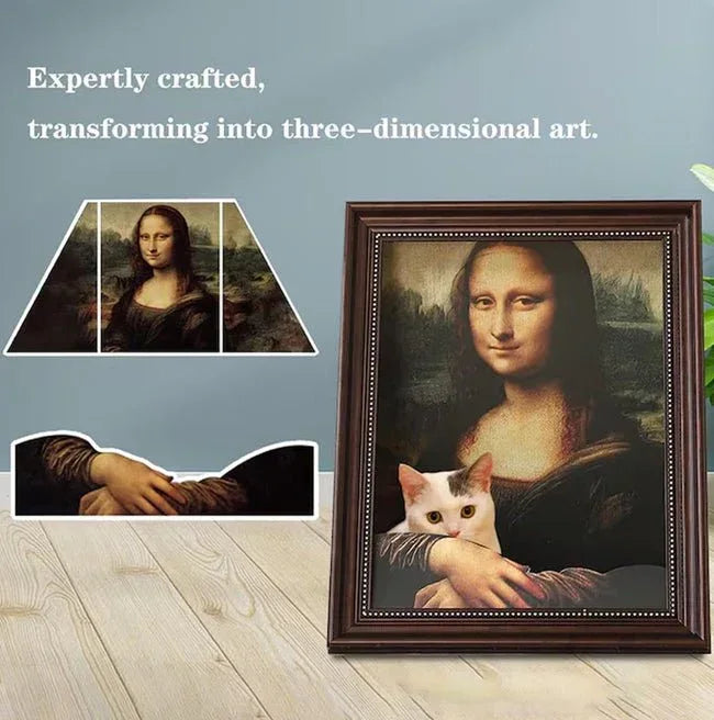 Pet Bed- Mona Lisa Cat Bed 3D Pet Bed - Pawlor