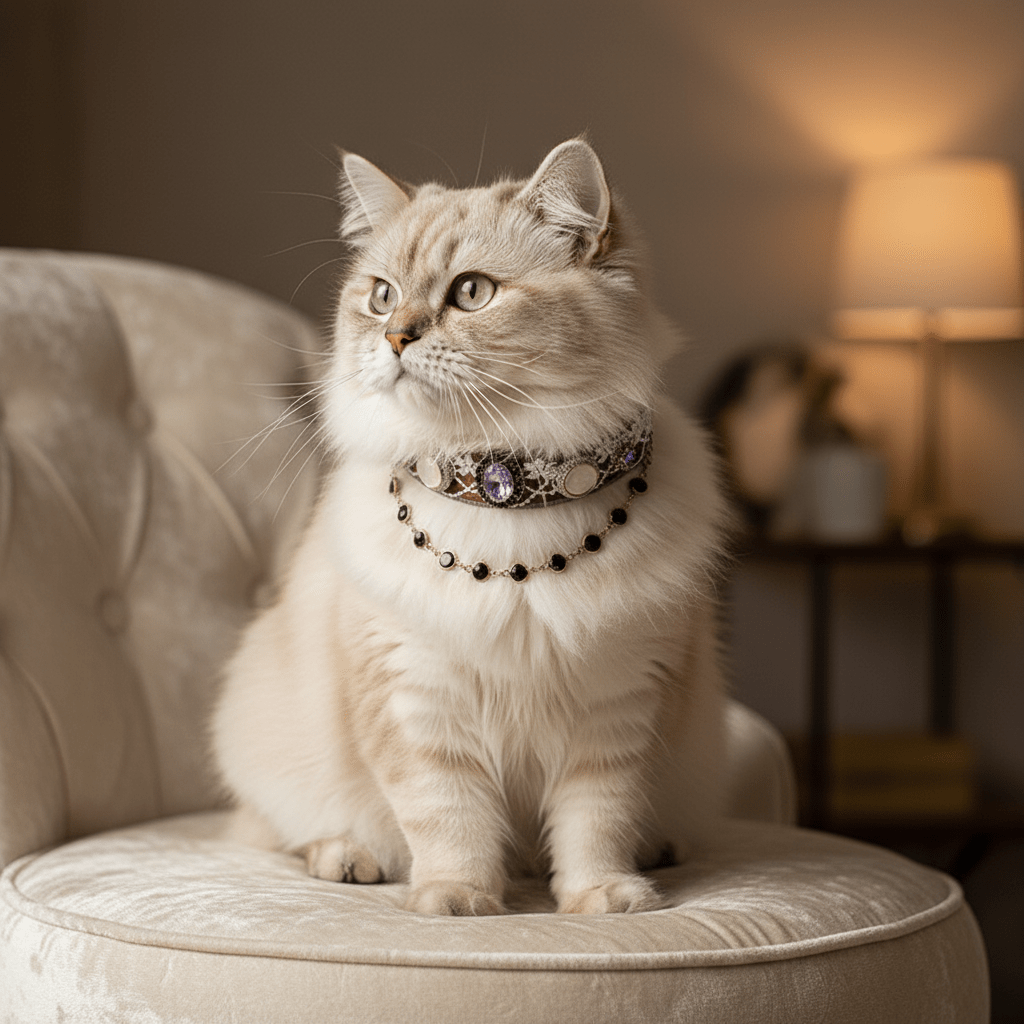 Pet Decorative Choker - Evening - Drenched Wisteria - Pawlor