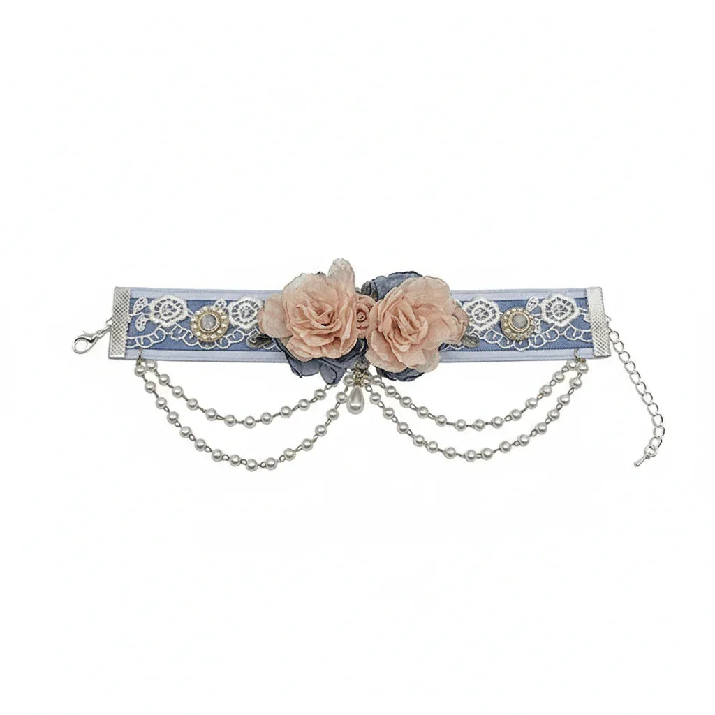 Pet Decorative Choker- Snow Jade and Jadeite - Pawlor