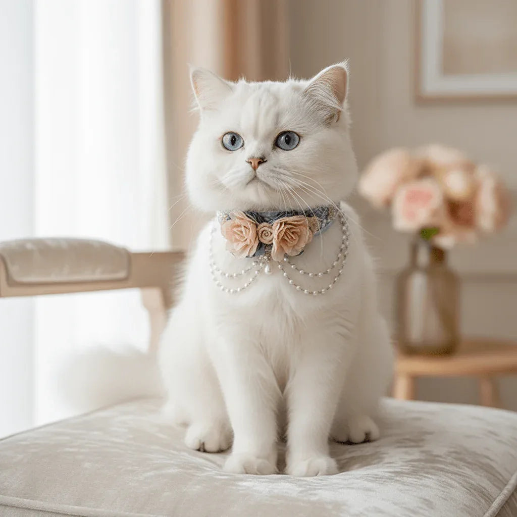 Pet Decorative Choker- Snow Jade and Jadeite - Pawlor